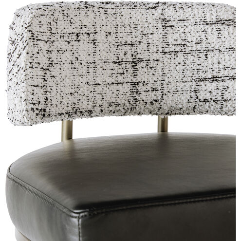 Larissa 37.75 inch Bravo Black / Halton Birch Barstool